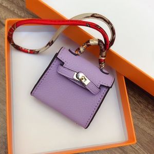 Mini Totes Bolsa Para Menina Crianças Bolsa Chaveiro Chaveiro Chaveiro Bolsas Sacos Cabide de Luxo Caso Handbags Hook Airpods Cases Fone de ouvido Acessórios Satchel Embreagem Saco HBP