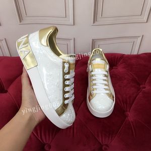 Classici Qualità Uomo Donna Scarpe firmate Espadrillas Sneakers stampa Walk Sneaker Tela ricamata Scarpa con plateau alto