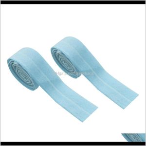 Notions Tools Ferramentas Vestuário entrega 2021 2x Azul Elastic Liso Bias Bias Binding Tape Artesanato Costura Costura Corda Trançada SVUC5