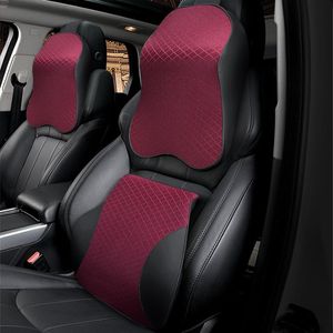 Seat Cushions Car Neck Headrest Pillow Cushion Auto Head Support Protector Automobiles Lumbar Memory Cotton Accessories