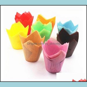 Cupcake Bakeware Kitchen, Dining Bar Home Garden 200 st Pack Paper Cake Decoration Tool Mold Tips Flower Chocolate Wrapper Baking Muffin L