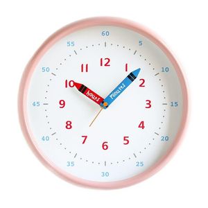 Розовые Идеи Подарка оптовых-Настенные часы Nordic детские часы современный дизайн металлические розовые бесшумные часы гостиная домашняя декор спальня подарок идея