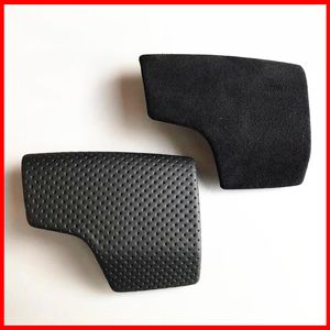 Car Styling Console Gearshift Handle Frame Cover For A6 C8 Gear shift cover with hole Shift Knob perforated leather