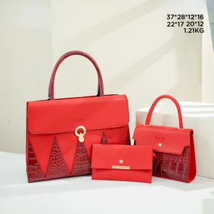 Vintage Splicing Messenger Bags Fashion Portable Shoulder Tre Piece Set 2021 Mor och Son Bag Trend