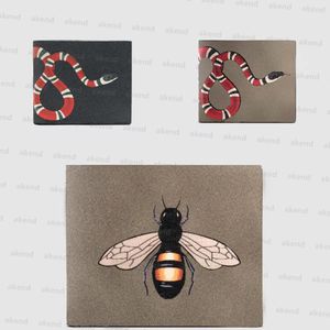 Top Quality Luxury designer card holders G Wallets Genuine leather men animal fashion small Coin purses holder With box Women's Key Wallet handbags bags Interior Slot
