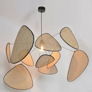 Pendant Lamps Modern Rattan Lampshade Lights Spot Wicker Classic Living Dining Room Bedroom Furniture Home Decor Hanging Fixture