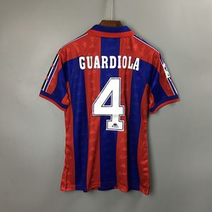 Футболка Retro Stoichkov 8 Home Soccer 1996 1997 Guardiola Away Classic Thailand Jersey