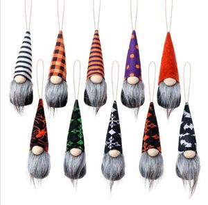 Party Favor Halloween Gnomes Hängande plysch dockor Leksaker Hallowmas Bat Spider Dwarf Rudolph Dekorationer Doll Props Layout Ornaments Creative DD366