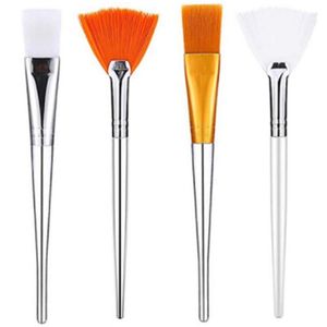 Escovas de maquiagem 4 PCS DIY Face Mask Brush Set Soft Aplicador Tools inclui ácido facial do ventilador