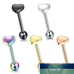 1 PC Medical Ze Stali Nierdzewnej Tongue Sutek Piercing Przemysłowy Barbell Kolczyk Tragus Helix Ear Piercing Body Biżuteria 14G Cena fabryczna Ekspert Design Quality