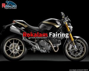 Ducati için komple vücut kapakları 696 795 796 M1100 2009 2010 2011 2012 2013 MERKEZLER 1100 1100S 09-13 Satış Sonrası Fairing Kit (Enjeksiyon Kalıplama)