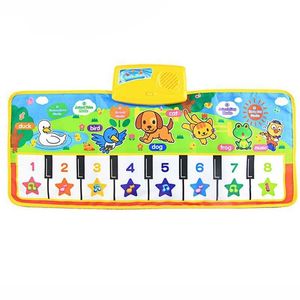 Keyboard Play Mat Music Charpets Touch Play Mats для детей Детские Детские Музыкальные Эналированные игрушки День рождения Рождественский подарок 210724