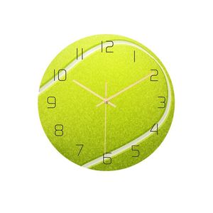 Wanduhren Tennis Acryl Silent Clock Schlafzimmer Wohnzimmer Geburtstag Weihnachtsgeschenke Geschenk für Kinder Dekor