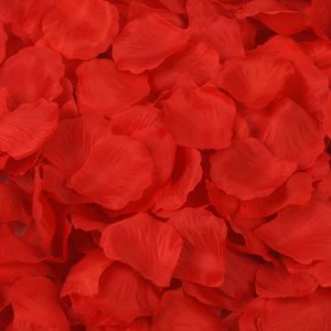 10000pcs rote Seide Rosenblätter künstliche Blumenhochzeitsfeier Vase Decor Brautdusche Konfetti