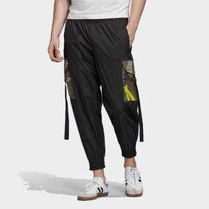 Mens Hip Hop Joggers Cargo Pants for Men with Pockets Ribbons Man Sweatpants Streetwear Casual Long Pants