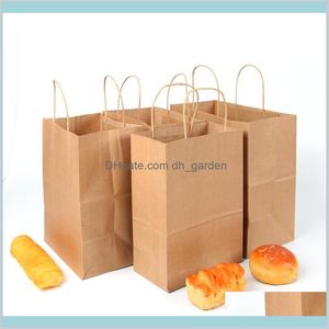 Packing Office School Business Industrial Fashion Paper Tote Gift Bag With Handle Weddings Lunch Pouch Bags For Gifts Wedding And Shop
