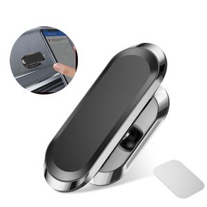 Magnetic Car Phone Holder 360 Degree Rotatable Mini Strip Shape Stand For Huawei Metal Strong Magnet GPS Car Mount for iPhone 11