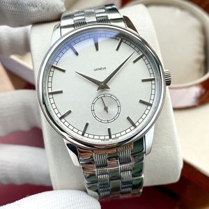 42mm Traditionnelle A21j Automatic Watch White Dial Stick Markery Stainless Steel Bransoletki zegarki 5 Style Puretime01 E158C3