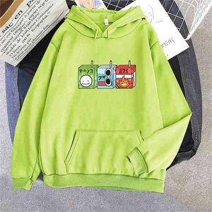 Sonho equipe suco caixas hoodie estético harajuku harajuku camisolas womens unisex gráfico manga comprida roupa tops 210803