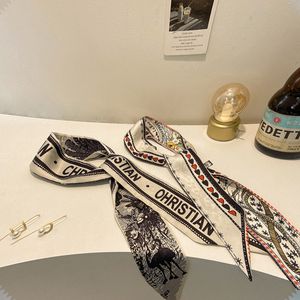 Bufandas Para Bolsos al por mayor-2021 damas de moda bufanda de la bufanda de la bufanda bufandas de alta calidad patrón de letra material de poliéster tamaño cm bufandas de bolso