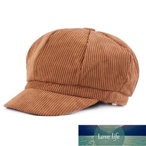 Mode Hüte für Frauen Cord Newsboy Cap Solide Herbst Winter Weibliche Baskenmütze Achteckige Casquette Damen Fabrik Preis Experten Design Qualität Neueste Stil Original