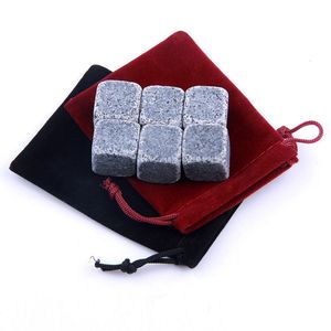 9 PCS Whiskey Stones Ice Cubes Coolers Reusable Rocks Beverage Chilling for Scotch and Bourbon Drinking Gifts Set TX0100