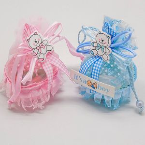 Kreatywny Kosz Owocowy Koszu Cukierki Wrap Box Baby Prysznic Papier Prezent Bag Urodziny Uchwyty Dekoracje Chłopcy Dziewczyny Party Set Event Party Supplies