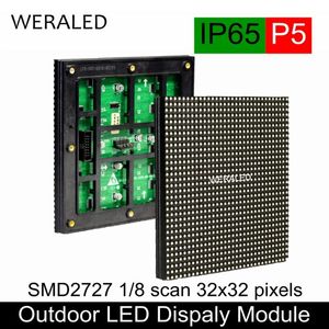 Utomhus P5 SMD Fullfärg LED Video Wall Module 160 * 160mm 32 * 32 Pixels skylt RGB-panelenhet Moduler