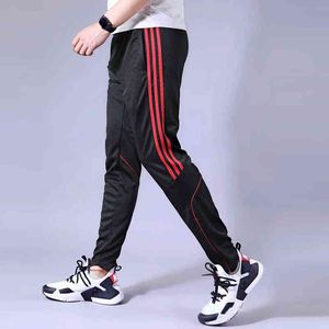 Sports Pants Men Running Pants Zip Pocket Athletic Football Soccer Pant Training Loose Legging Jogging Gym Trousers