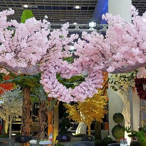 Decorative Flowers & Wreaths Imitation Cherry Blossoms Branch Rattan Artificial For DIY Home Wedding Pography Props Decoration Supplies