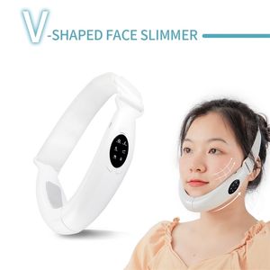 EMS Micro-Current V Face Slimmer High Frequency Vibration Skin Lifting Firming Massager Pon Rejuvenation Reduce Double Chin 220301