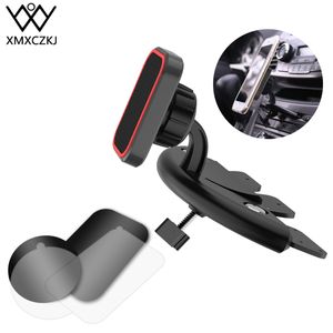 Bilmagnet Mobiltelefon CD Slot Mount Holder Support för iPhone X 8 Magnet Stand Smartphone Cell Phone GPS Tillbehör