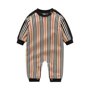 Baby desiger kläder långärmad baby rompers vår sommar romper barn designer spädbarn jumpsuits kläder