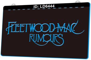 LD6444 Fleetwood Mac Rumors 3D гравировальный светодиодный знак света