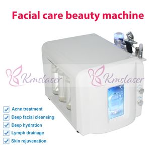 hot! 5 in 1 Microdermabrasion hydro deep cleansing face lift skin tightening collagen stimulation blackhead removal machine