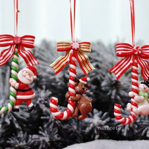 Christmas Tree Decoration pendant soft pottery Christmas car crutch mall window party ornament T2I52954