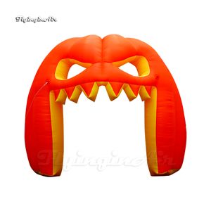 Arco Gonfiabile Personalizzato Con Testa Di Zucca Altezza 4 M Arco Arancione Del Teschio Del Diavolo Per La Decorazione All'aperto Di Halloween