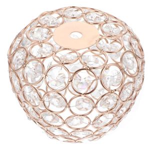 Lampa täcker nyanser 1pc Crystal Light Shade Unique Cover Ceiling Lampshade (Golden)