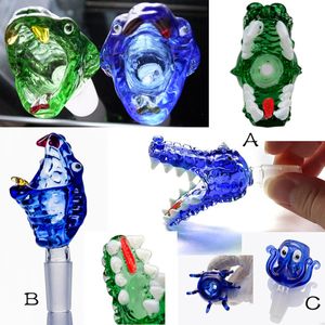 14.4 MM Smoking Hookah Accessories Octopus crocodile snake head Shape Glass Bowl For Herb Oil Rigs Glass Bong's Bowls