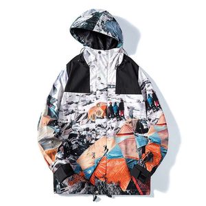 Mens Womens Hoodies Jacket Coat Casual Style Outdoor Sports Windbreaker Ing Hooded Windproof Embroidery Letters Mountain Jackets Outerwear