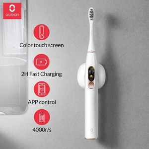 El Mejor Blanqueamiento al por mayor-Oclean x Xiaomi Sonic Cepillo de dientes eléctrico recargable impermeable impermeable ultrasónico cepillo de dientes para adultos blanqueamiento saludable mejor regalo