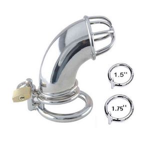 NXY Chastity Device Chaste Bird Maschio in acciaio inossidabile Cock Cage Penis Ring Catetere con Stealth Lock Gioco Sex Toy Coppia Adult1221