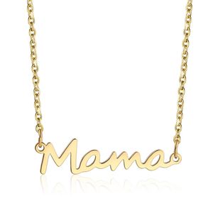 Buchstaben Wort Mama Anhänger Halskette Für Frauen Mütter Liebe Geschenke Mama Schmuck Großhandel Dropshipping Zubehör Muttertag Geschenk
