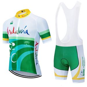 Neue Team Andalucia Radfahren Jersey 20D Bike Shorts Set Ropa Ciclismo HERREN MTB Sommer RADFAHREN Maillot Untere Kleidung