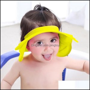 Berretti Baby, maternità Regolabile Neonato Baby Shower Sile Shampoo Protezione per le orecchie Cuffia per bambini Visiera da bagno Cappello Lavaggio per capelli Scudo Drop Consegna 2021