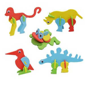 Eva Foam 3D Puzzle Toy Modello in miniatura Homeanimali mobili casa aereo Assemblaggio fai da te per lo sviluppo Capacità del bambino