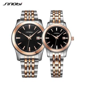 Sinobi moda pareja relojes hombres mujeres negocios lujo famoso cuarzo emparejado reloj Hodinky amantes reloj Relogio Masculino Q0524