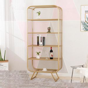 Hooks & Rails Receives Bookshelf Multilayer Be Born Book Cabinet Stores Content Sittingroom Bedroom Iron Art Adornment Buy Frame