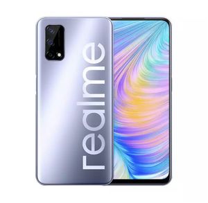 Original Realme Q2 5G Telefone Móvel 6GB RAM 128GB Rom MTK 800U Octa Core Android 6.5 polegadas Tela Cheia 48.0MP AI 5000mAh Impressão digital Id Face Smart Cell Phone