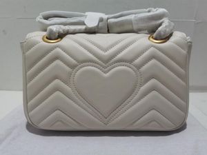 5a sacos de qualidade 446744 22cm marmont matelassé mini bolsa de ombro para mulheres com saco de pó + caixa